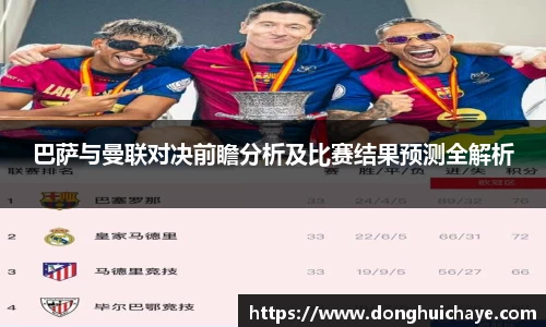巴萨与曼联对决前瞻分析及比赛结果预测全解析